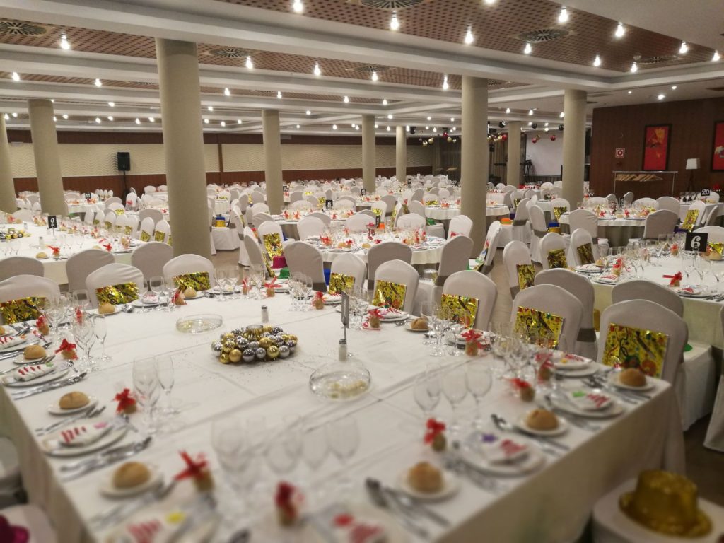 Decoración del comedor Cena Fin de Año