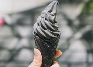 Helado de carbon